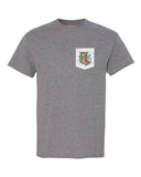 Grey "Tasty Waves" Triblend Unisex Pocket Tee