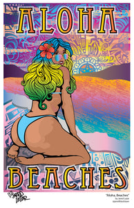 Aloha Beaches Poster Print
