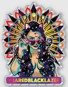Moon Phase Prismatic Sticker 3 pack