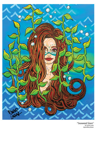 "Seaweed Siren" 11" x 17" Poster Print