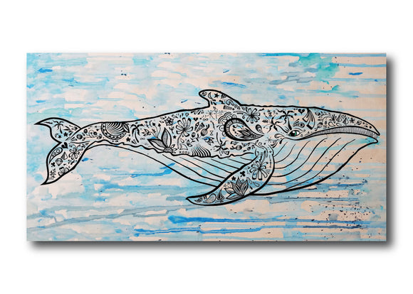 Whale I'll Be Canvas Giclee Print